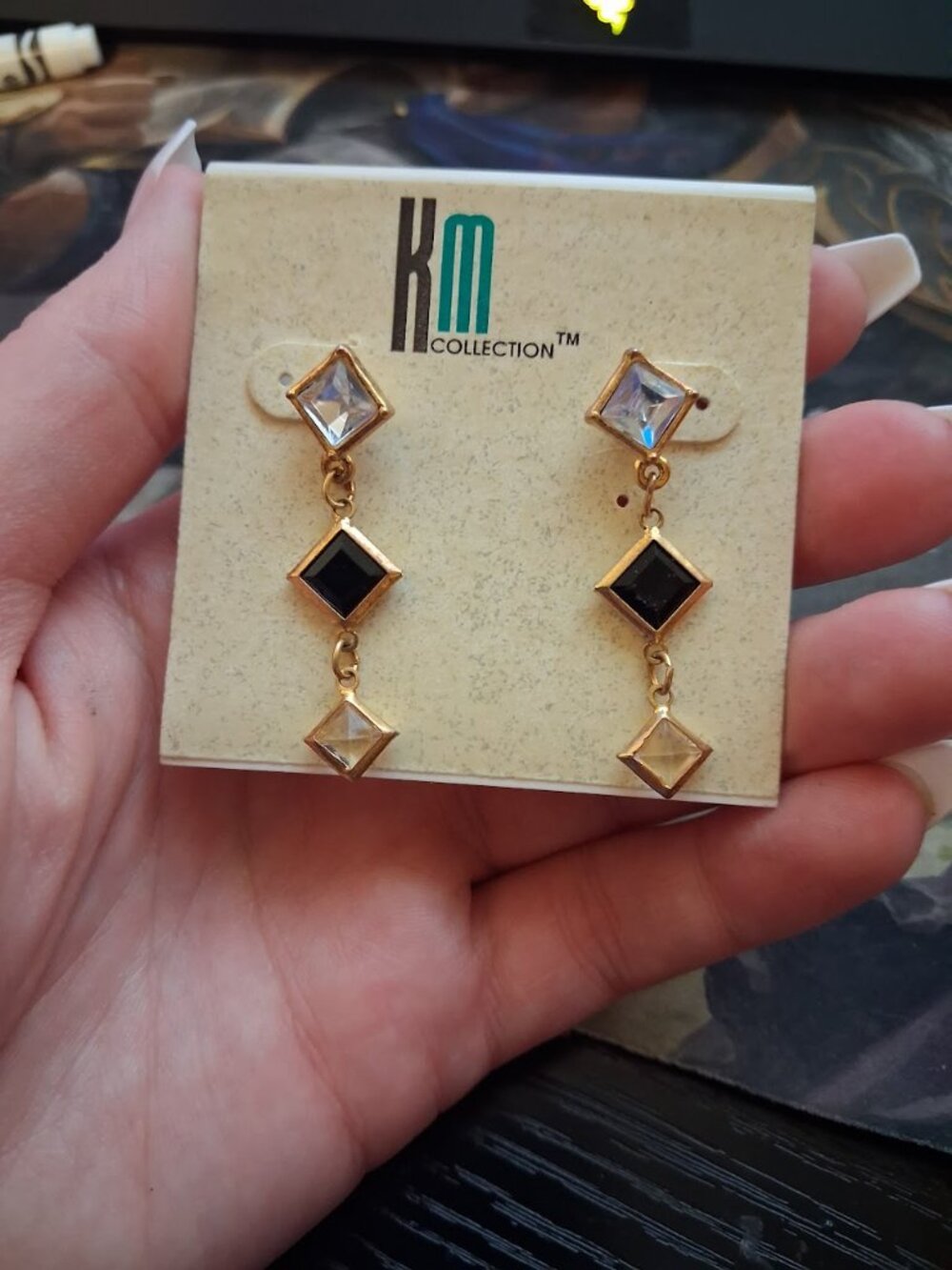 KM Collection dangle earrings